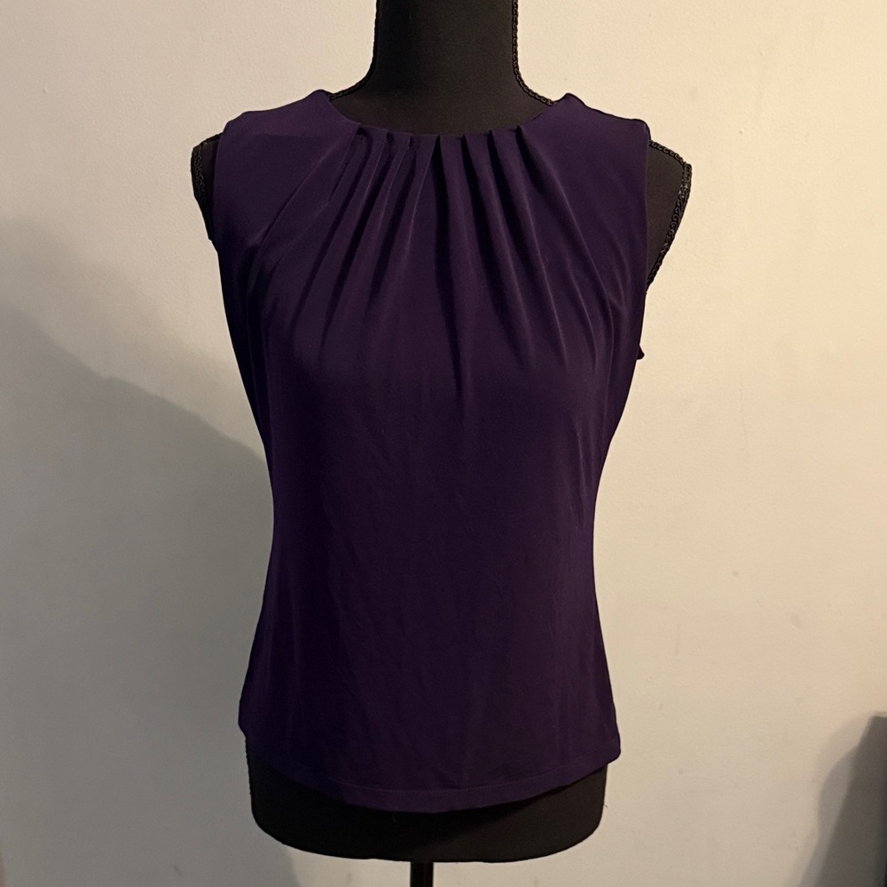 Calvin Klein Collection Deep Purple Blouse